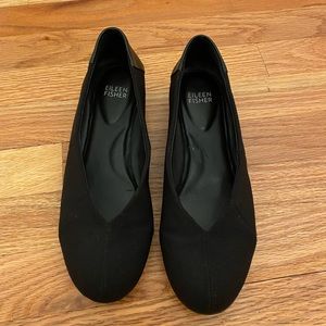 Rothy’s style Eileen Fisher Black Flats - 7.5 size